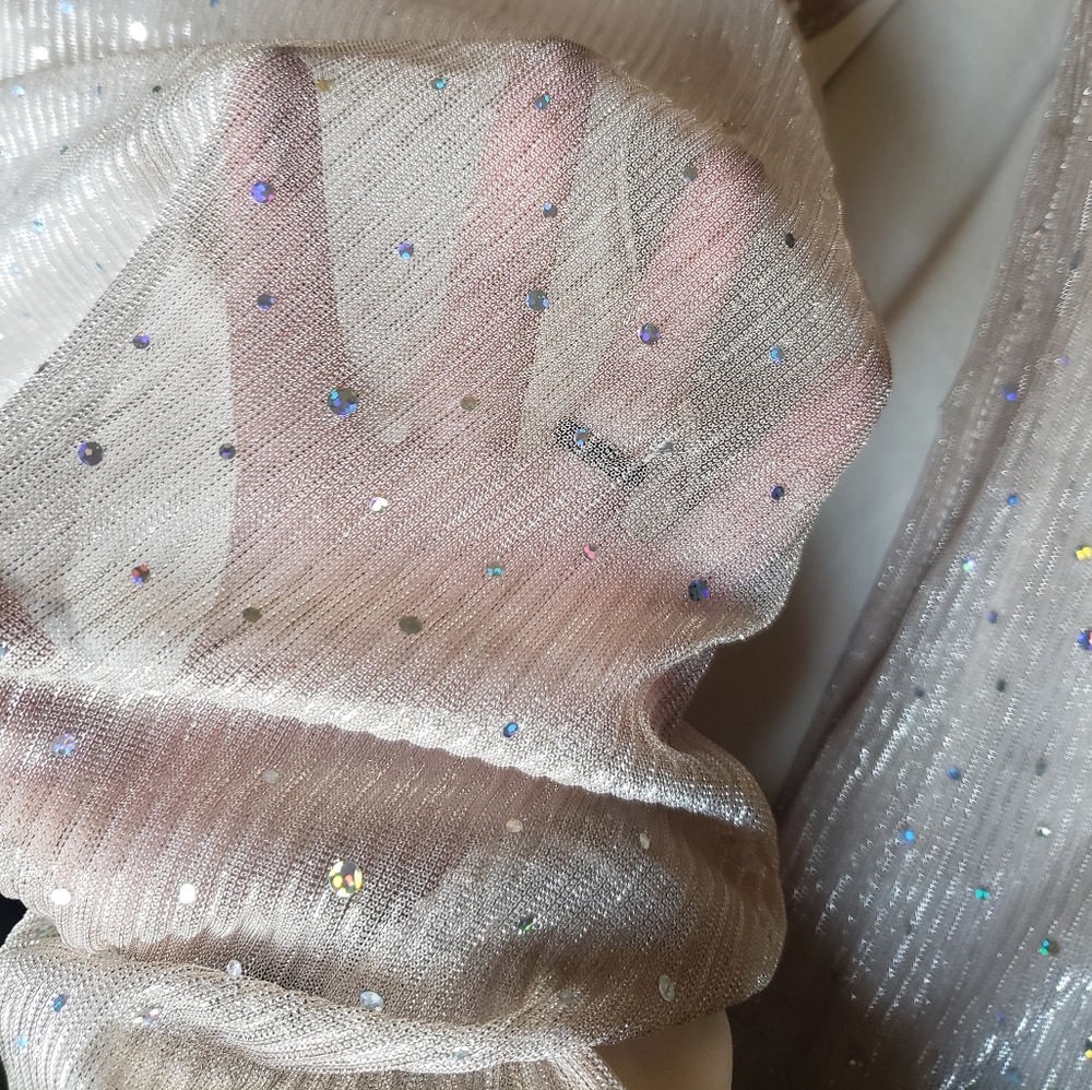 Baltic Born Albigal Champagne Sparkle Gown - Picture 10 of 10